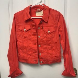 Coral Levi Denim Jacket